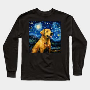 Chinook painted in Starry Night style Long Sleeve T-Shirt